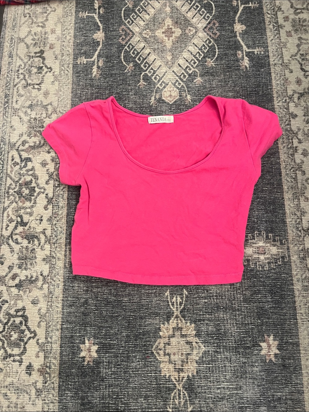 Blank Brand Girls' Hot Pink Crop Top